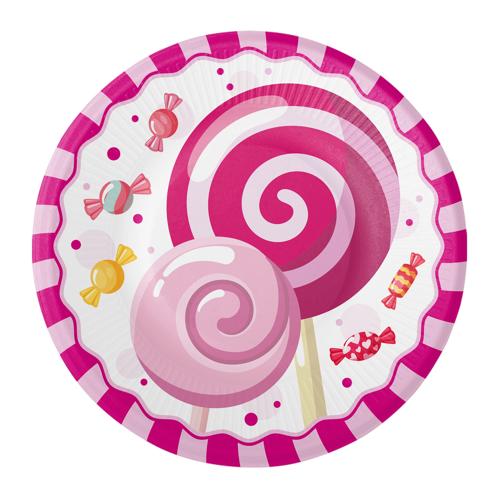 8 PLATOS 18 CM CANDY PARTY