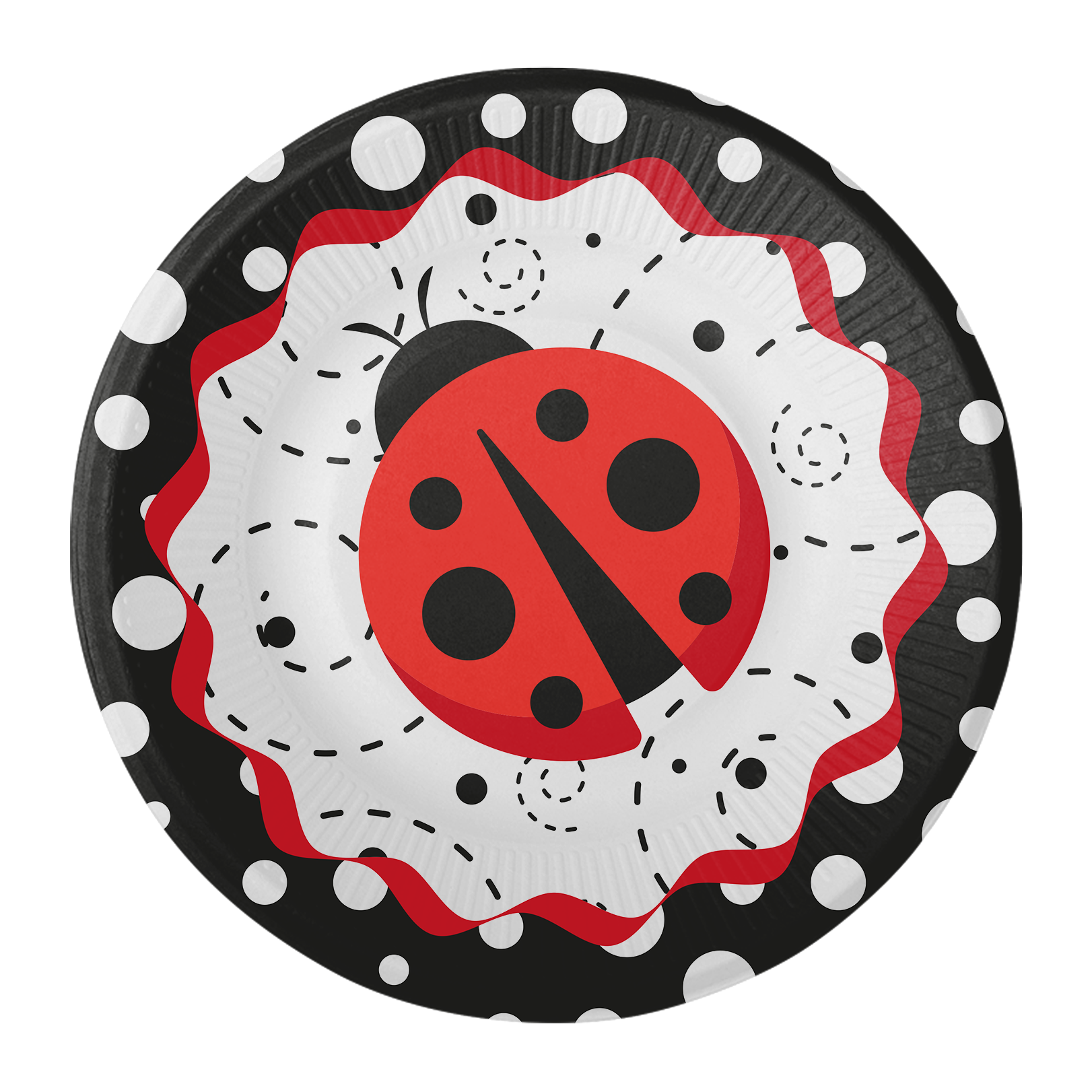 8 PLATOS 18 CM LADYBUG FANCY