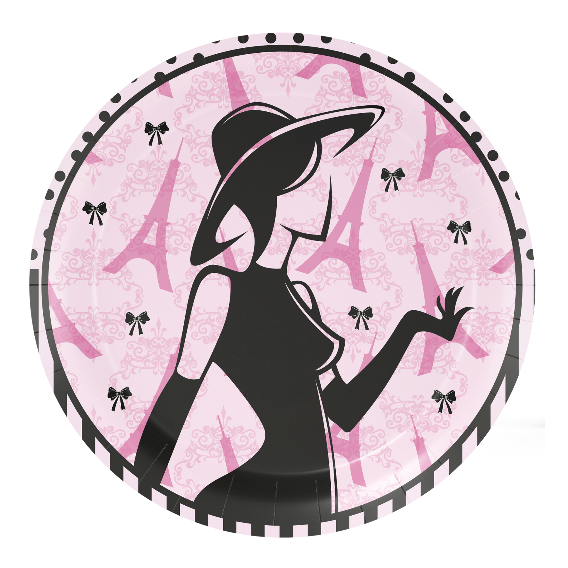 8 PLATOS 18 CM PARTY IN PARIS