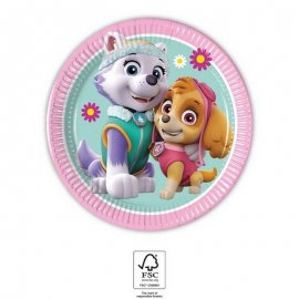 8 PIATTI PAW PATROL SKYE 20 CM