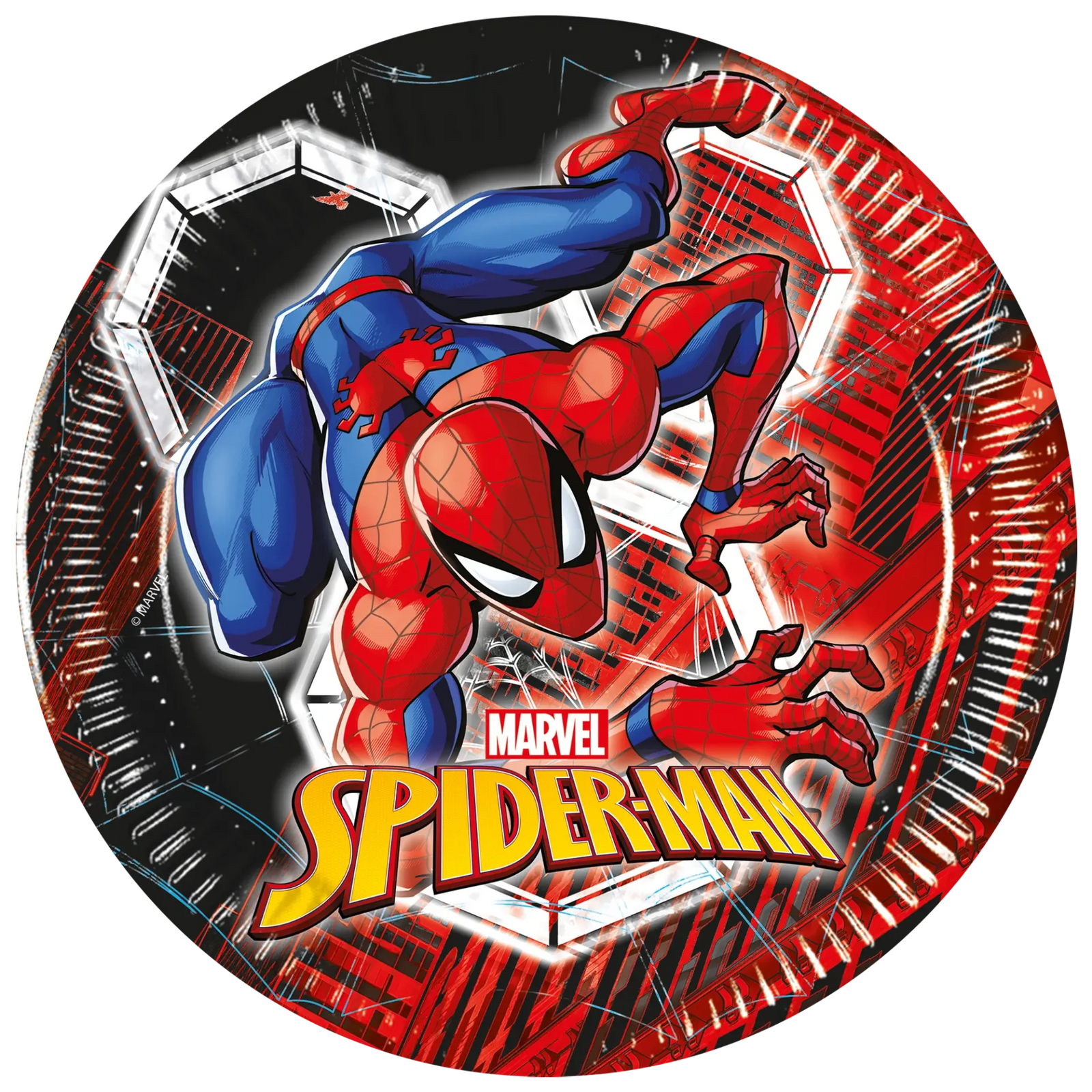 8 PIATTI SPIDERMAN WEB 20 CM