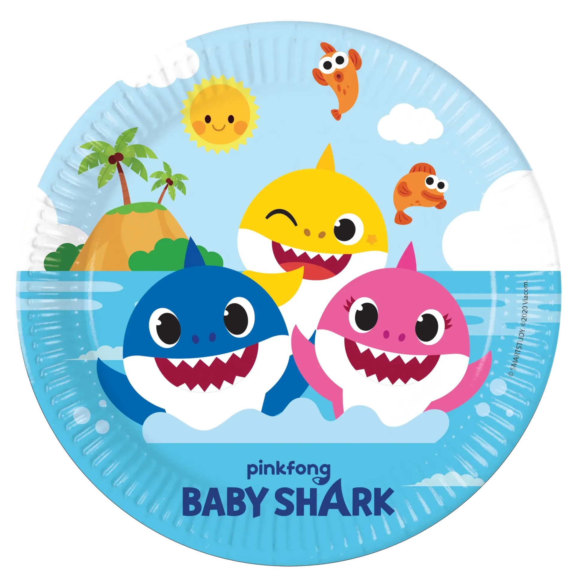 8 ASSIETTES BABY SHARK 23 CM