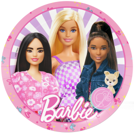 8 PLATOS 23 CM BARBIE