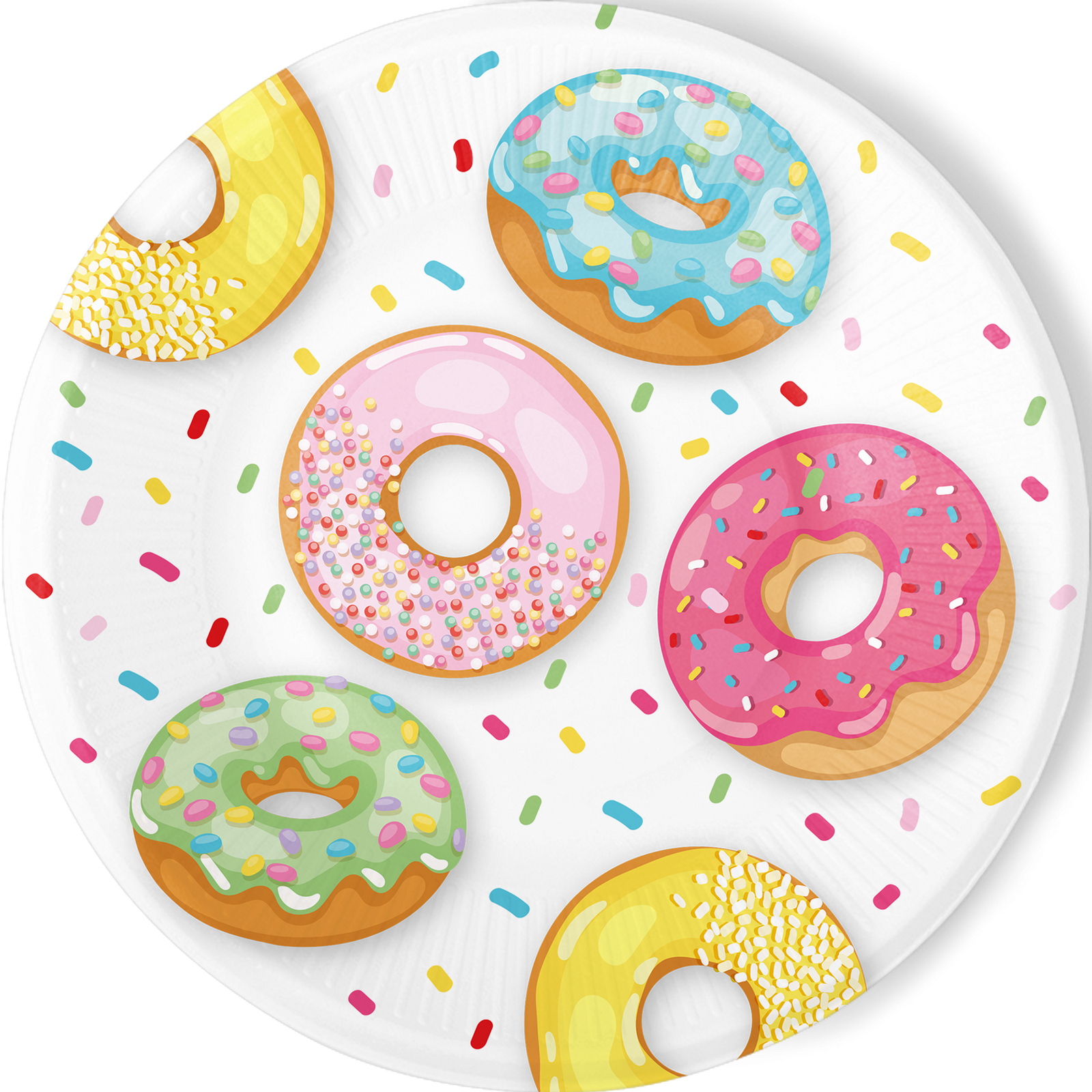 8 PIATTI 23 CM DONUT TIME