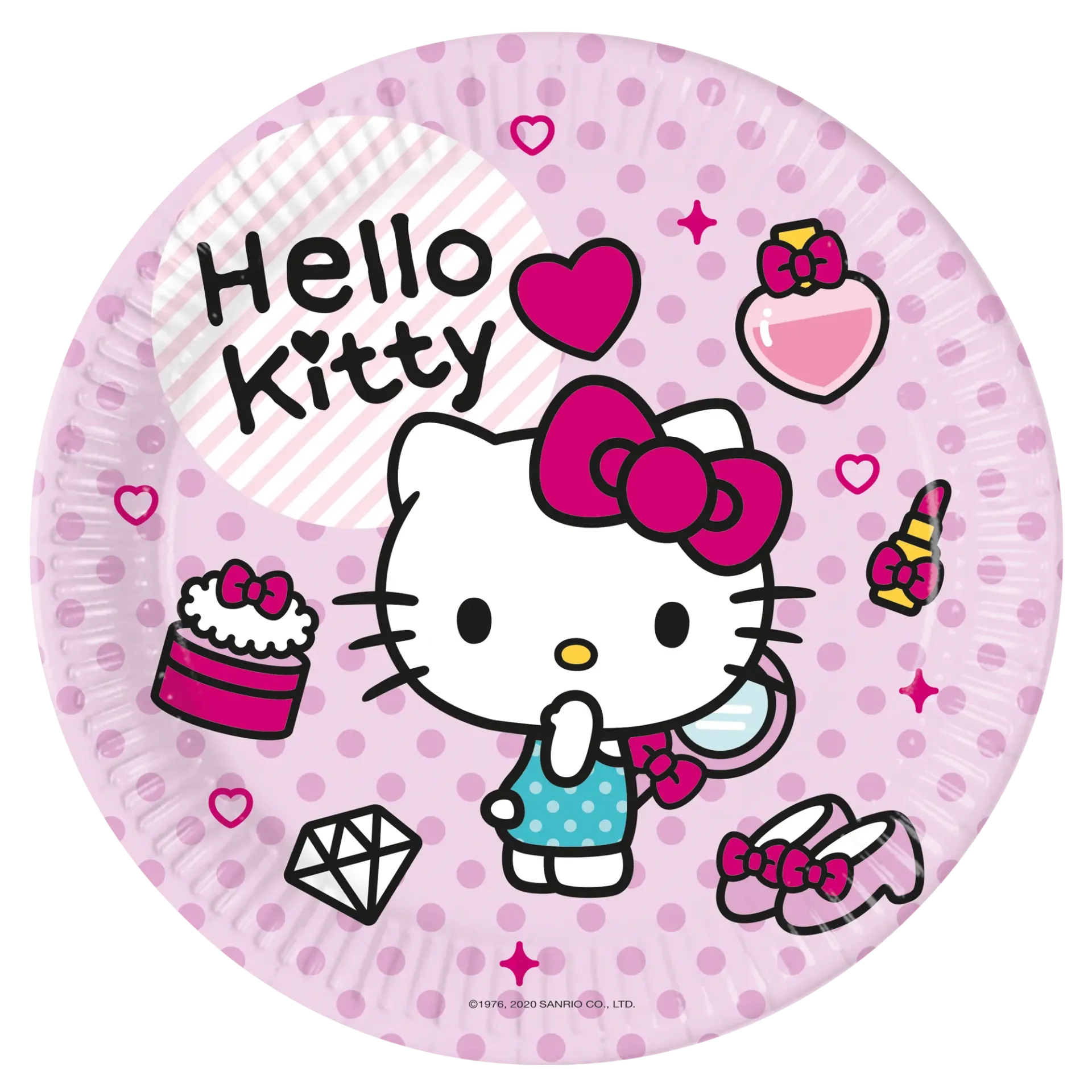 8 PLATOS 23 CM HELLO KITTY