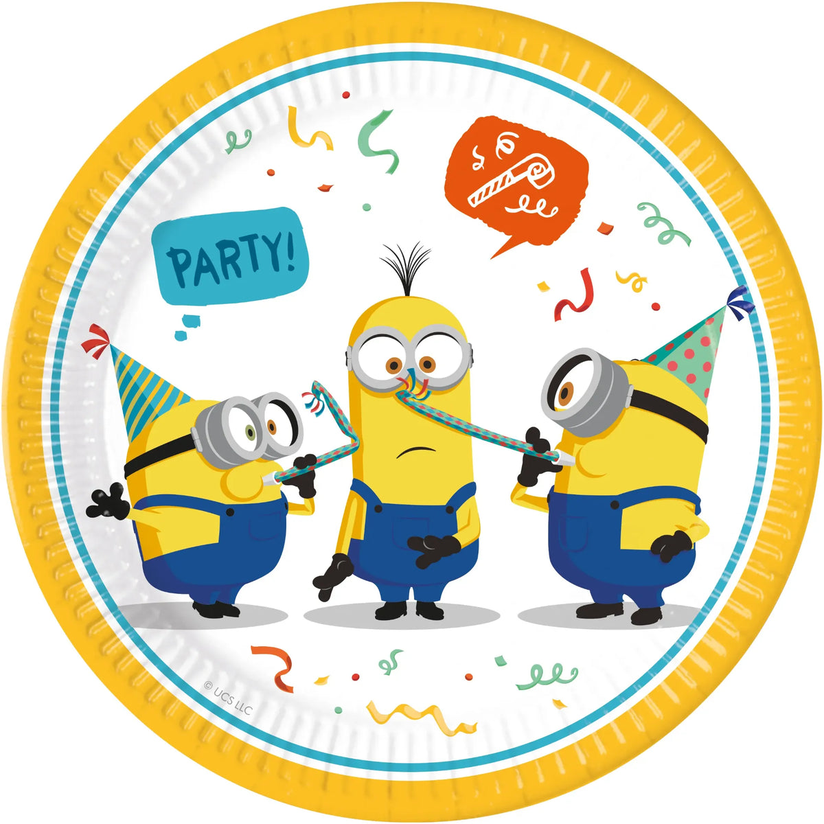 8 ASSIETTES MINIONS 23 CM