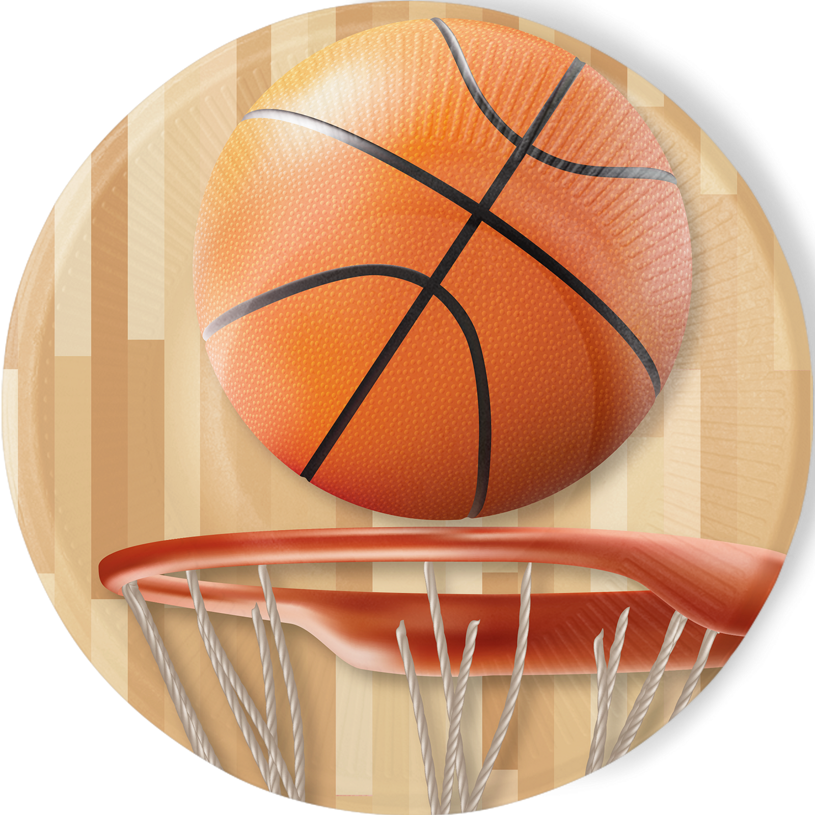 8 PLATOS 23 CM SPORTS FANATIC BASKETBALL