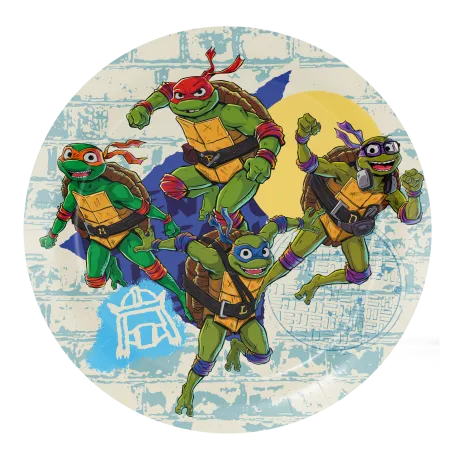 8 piatti Teenage Mutant Ninja Turtles 18cm