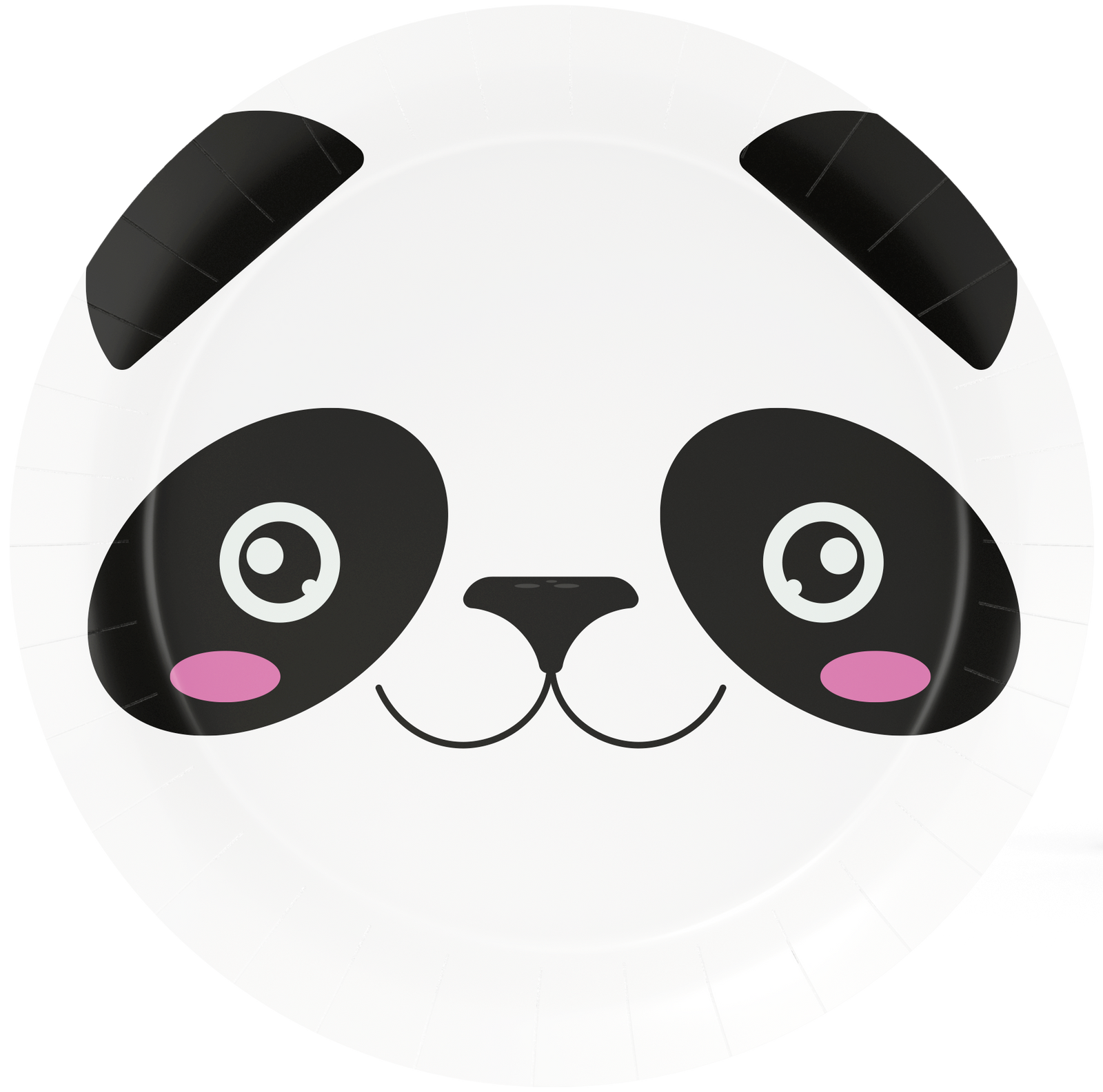 8 Platos 18 cm PANDA ANIMAL FACES