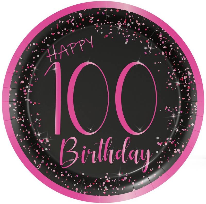 8 Platos 23 Cm Elegant Pink 100