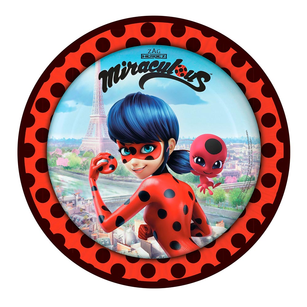 8 23 Cm Ladybug Plates
