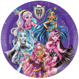 8 piatti Monster High da 23 cm