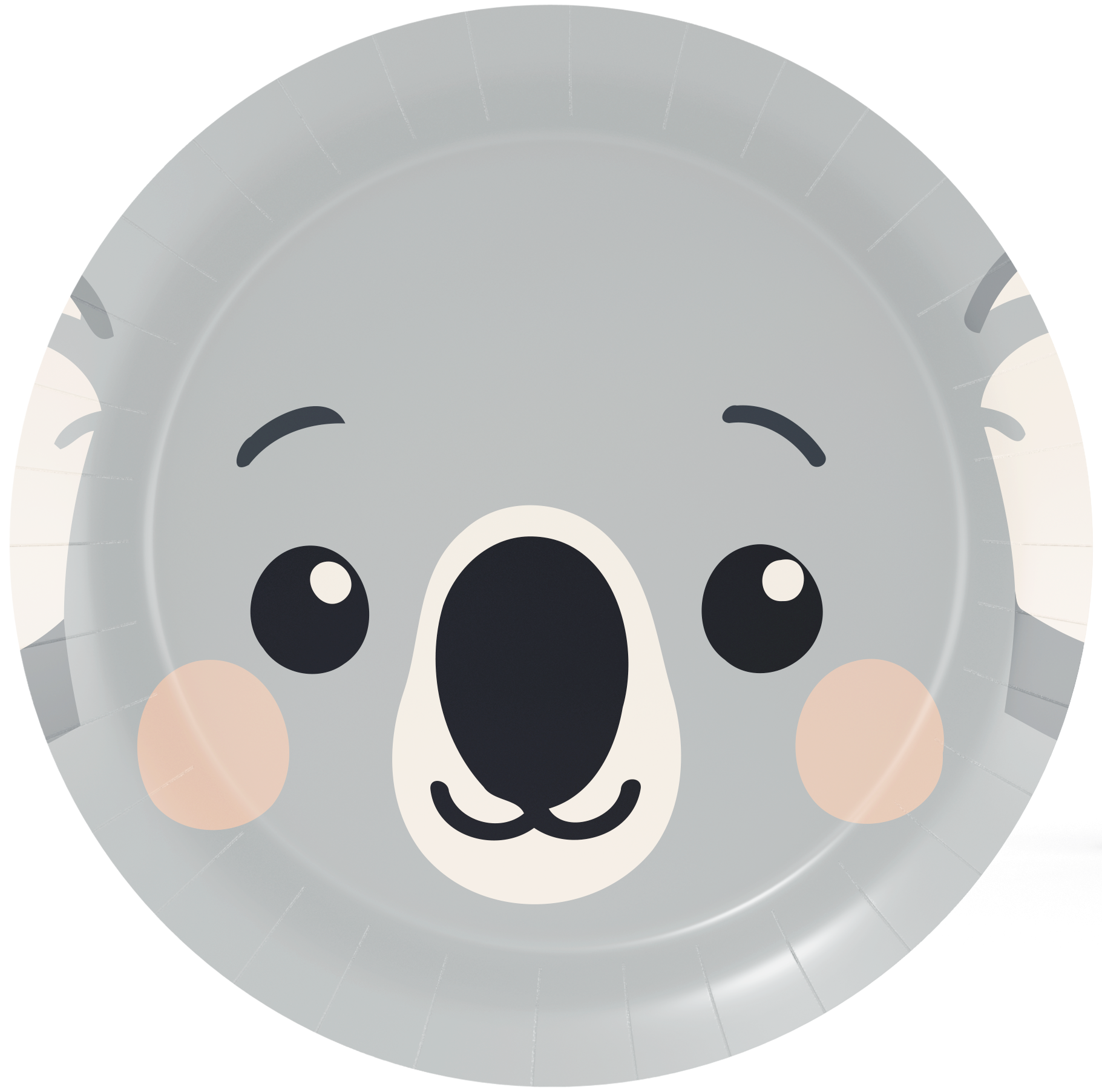 8 Platos 23 cm KOALA ANIMAL FACES