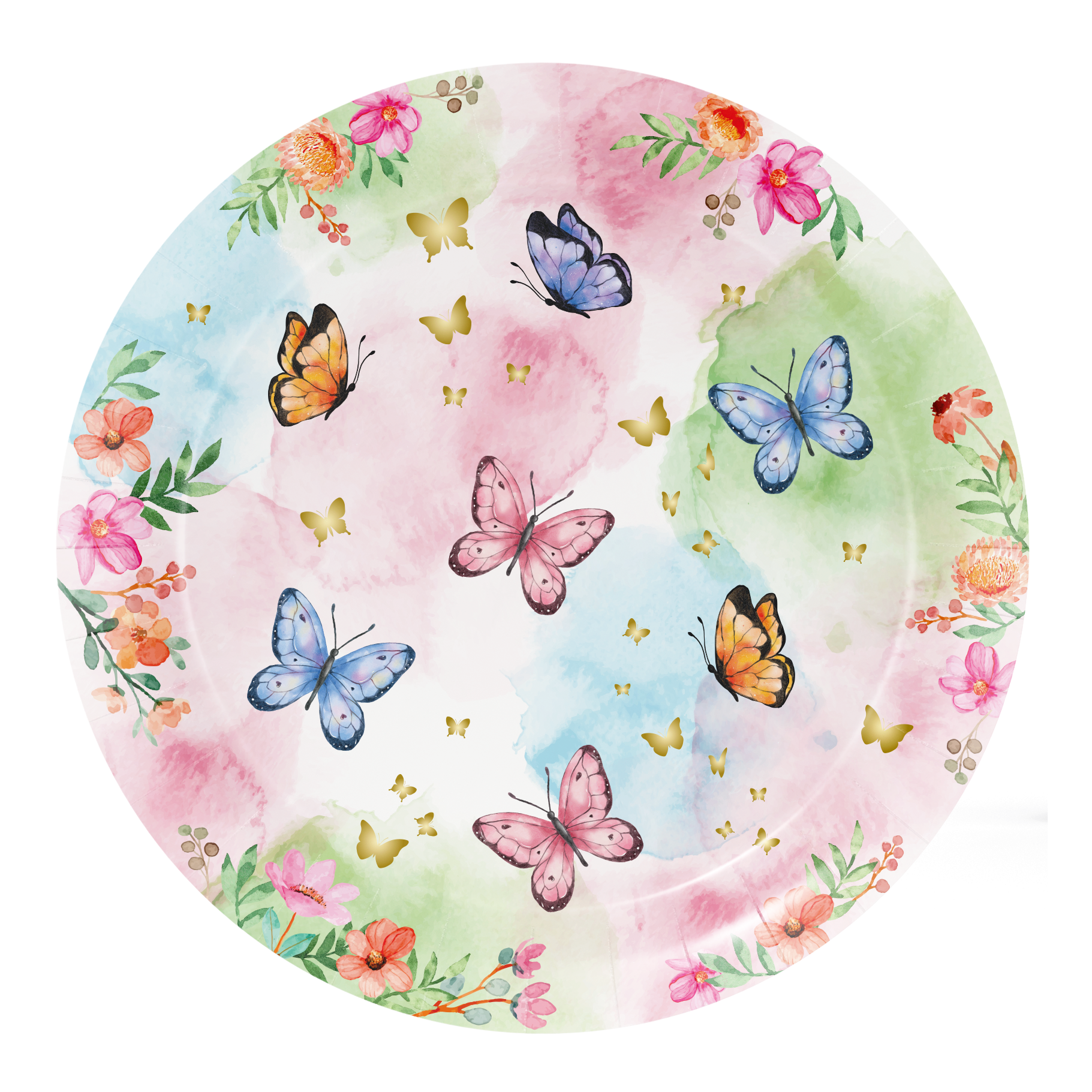 8 Platos Butterfly Shimmer 18 Cm