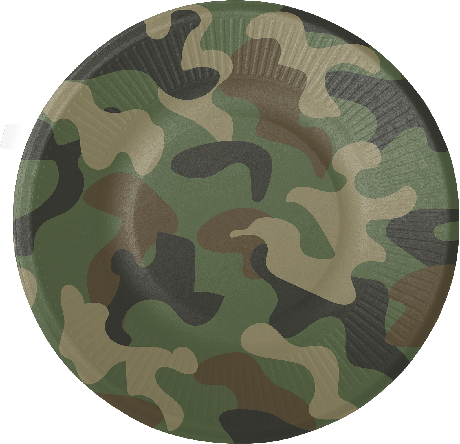 8 Platos Camuflaje 23 cm