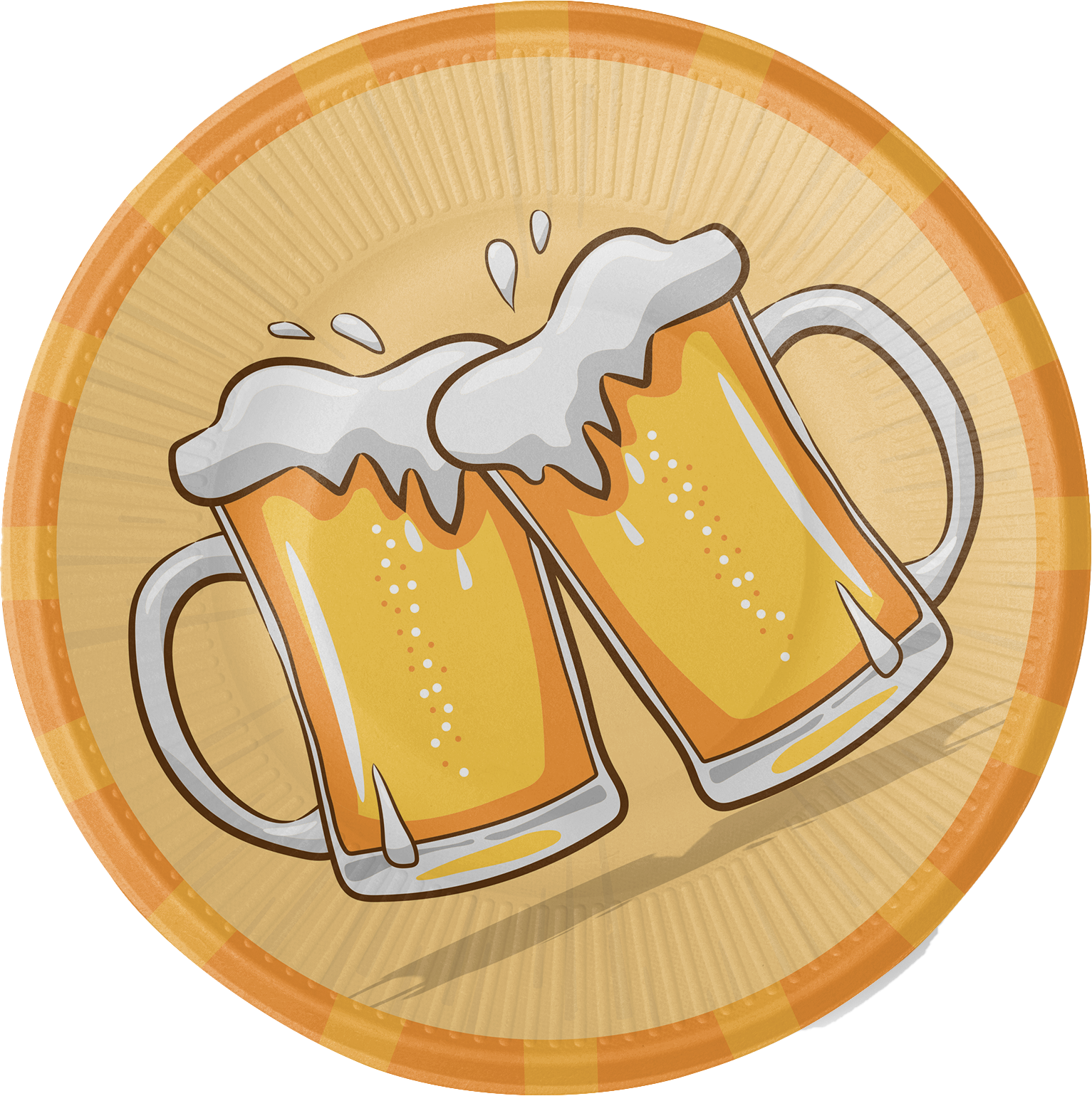 8 Piatti da Birra 23 cm