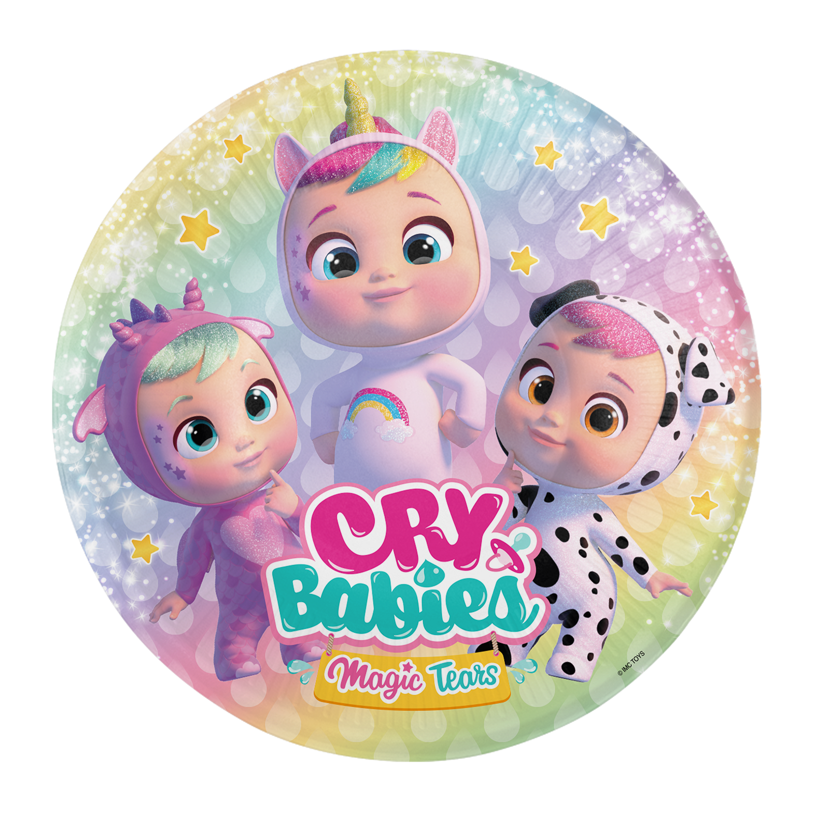 8 Platos Bebés Llorones 18 cm