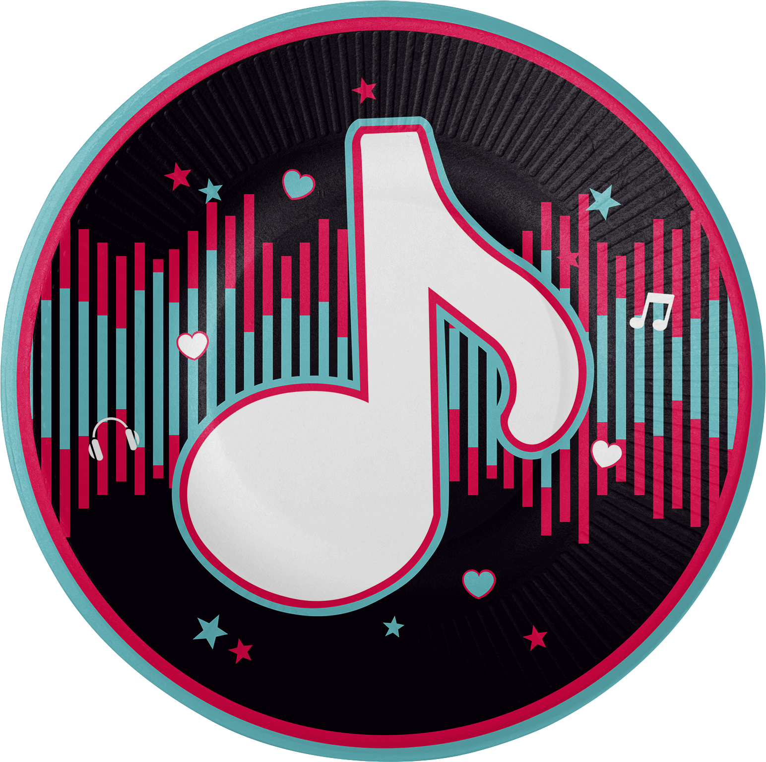 8 Platos Dance Party 23 cm