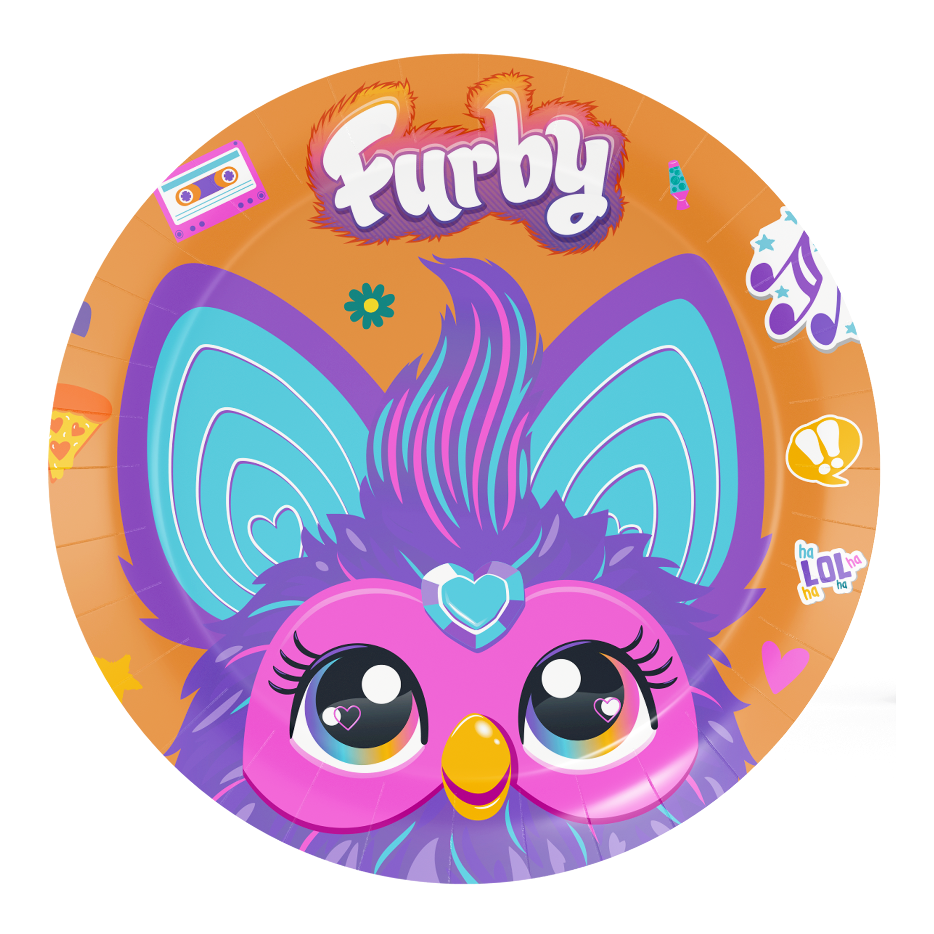 8 Platos Furby 18 cm