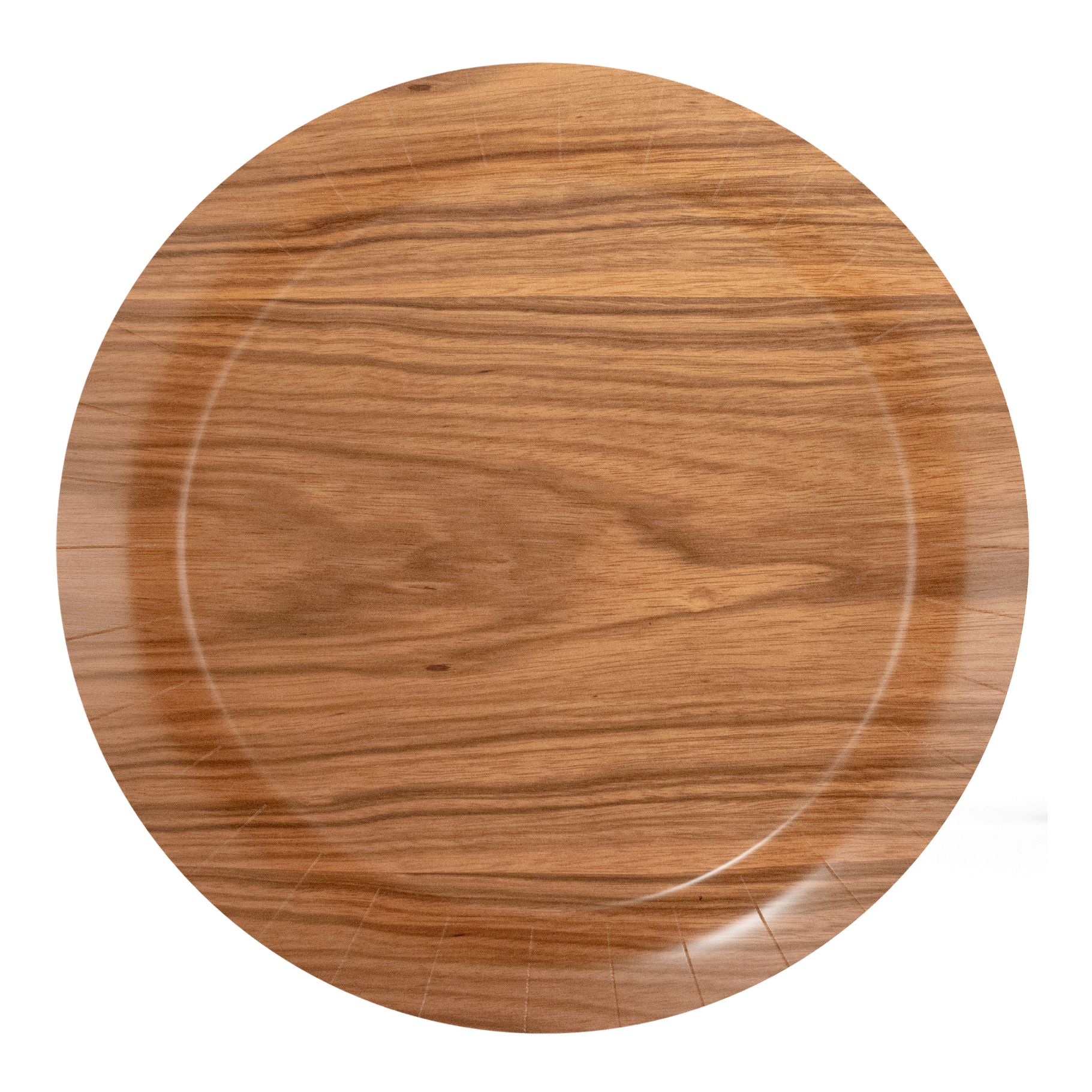 8 Platos Wooden 18 cm