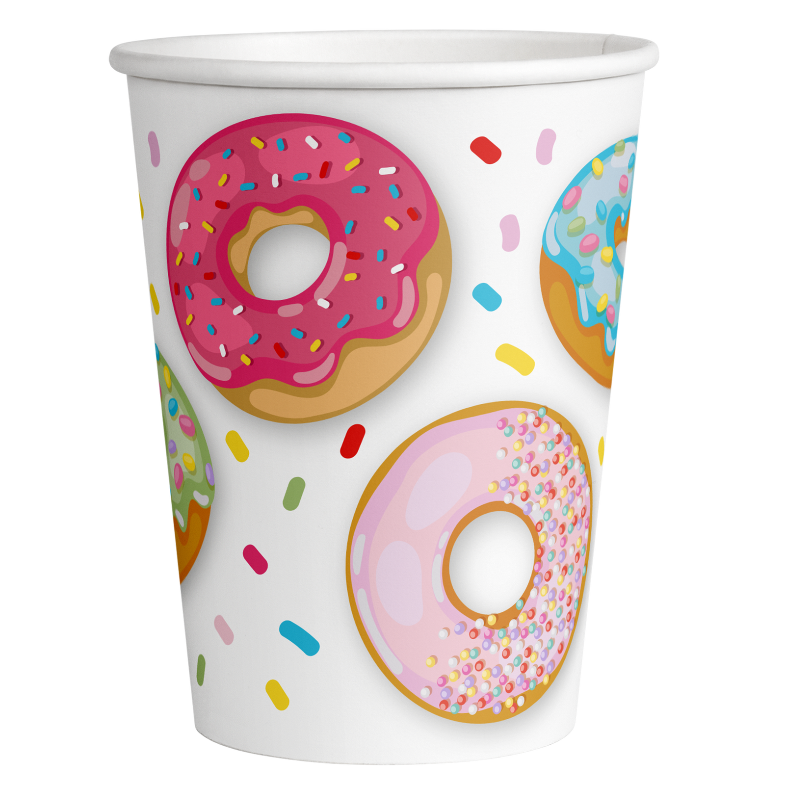 8 VASOS 250 ML DONUT TIME