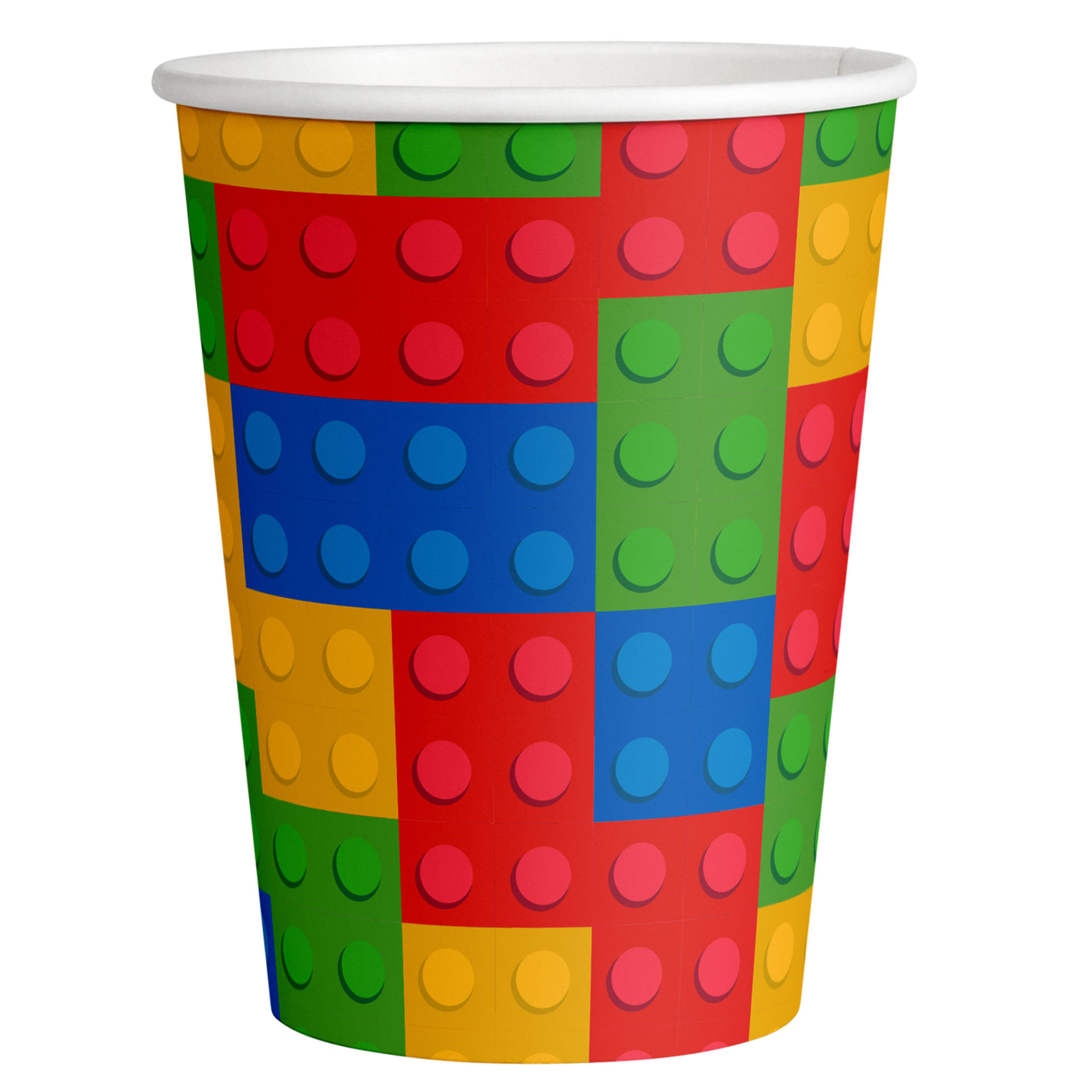 8 VASOS 250 ML BLOCK PARTY