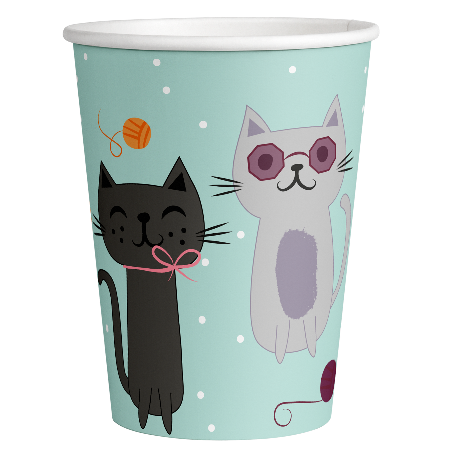 8 VASOS CATS PARTY 250 ml
