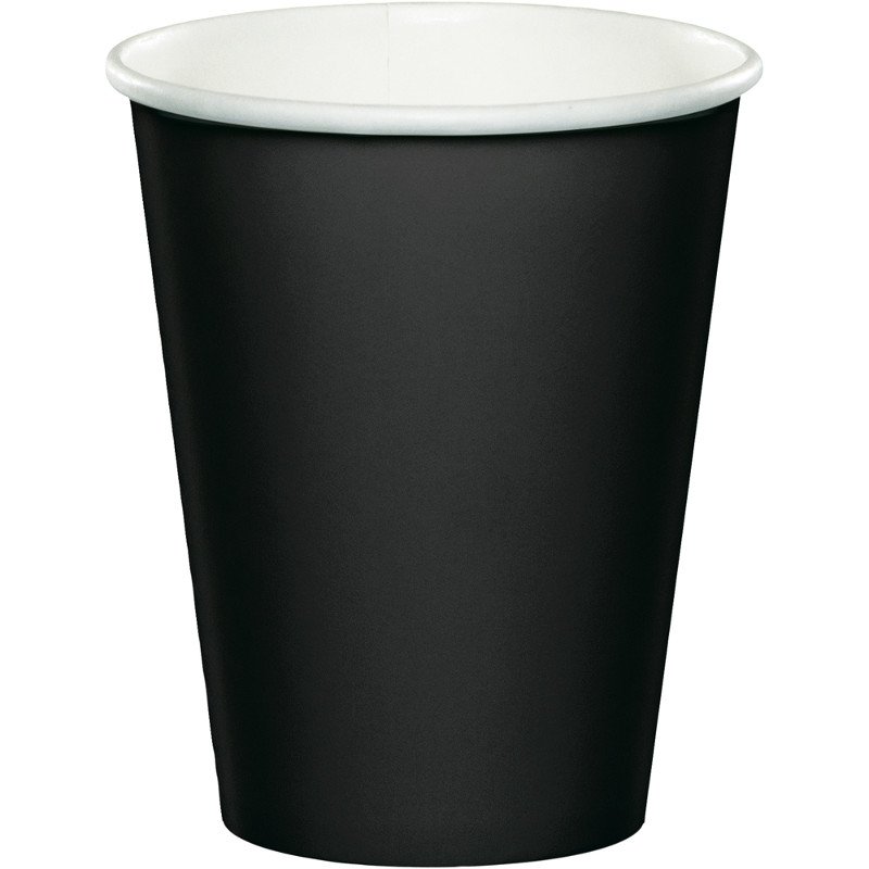 8 VASOS DE PAPEL 250 ML BLACK VELVET