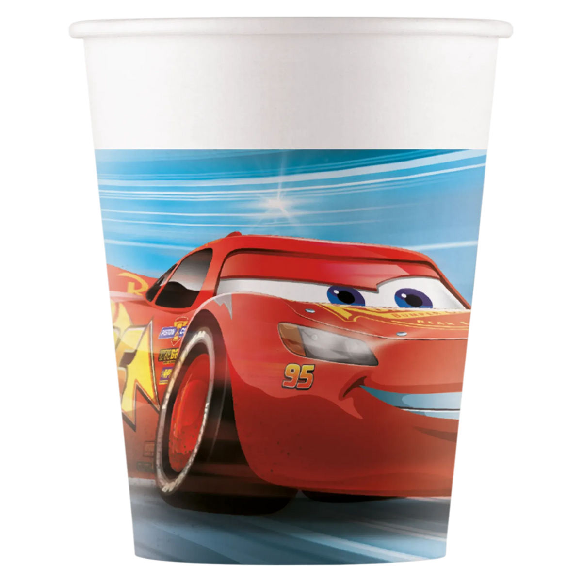8 VASOS DE PAPEL CARS VICTORY