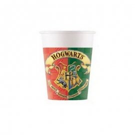 8 VASOS DE PAPEL HARRY POTTER