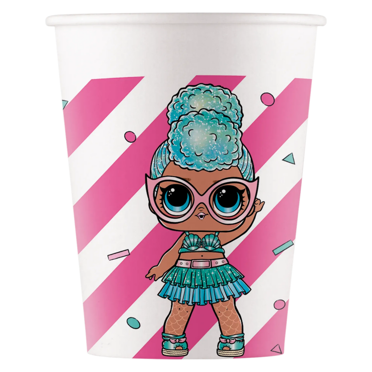 8 VASOS DE PAPEL LOL SURPRISE