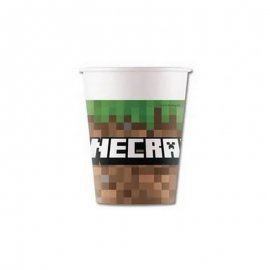 8 VASOS DE PAPEL MINECRAFT
