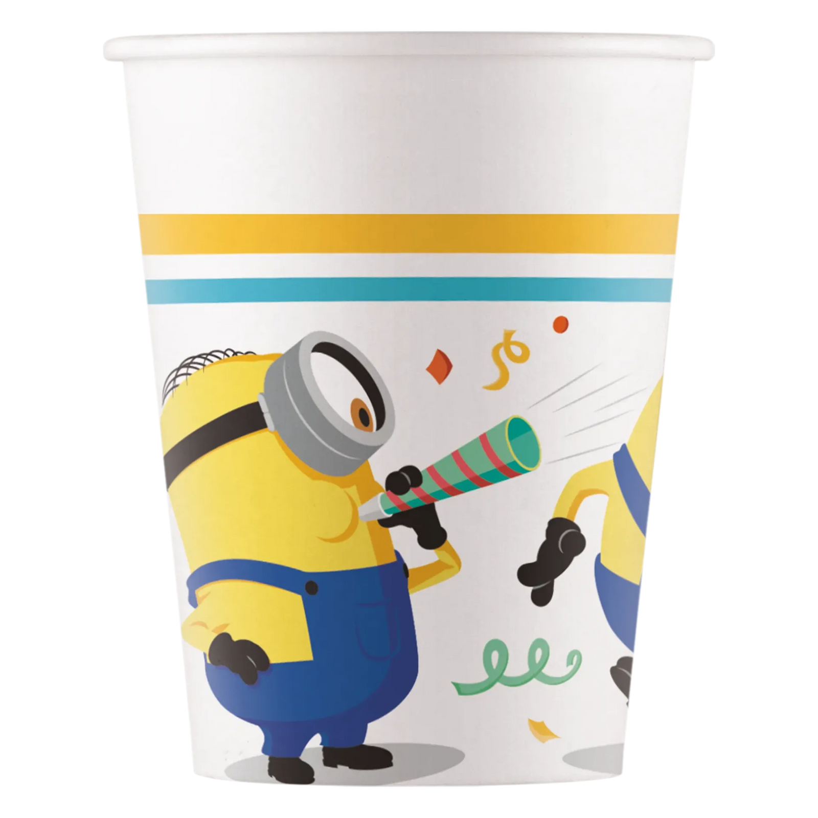 8 VASOS DE PAPEL MINIONS