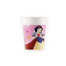8 BICCHIERI DI CARTA PRINCIPESSE DISNEY