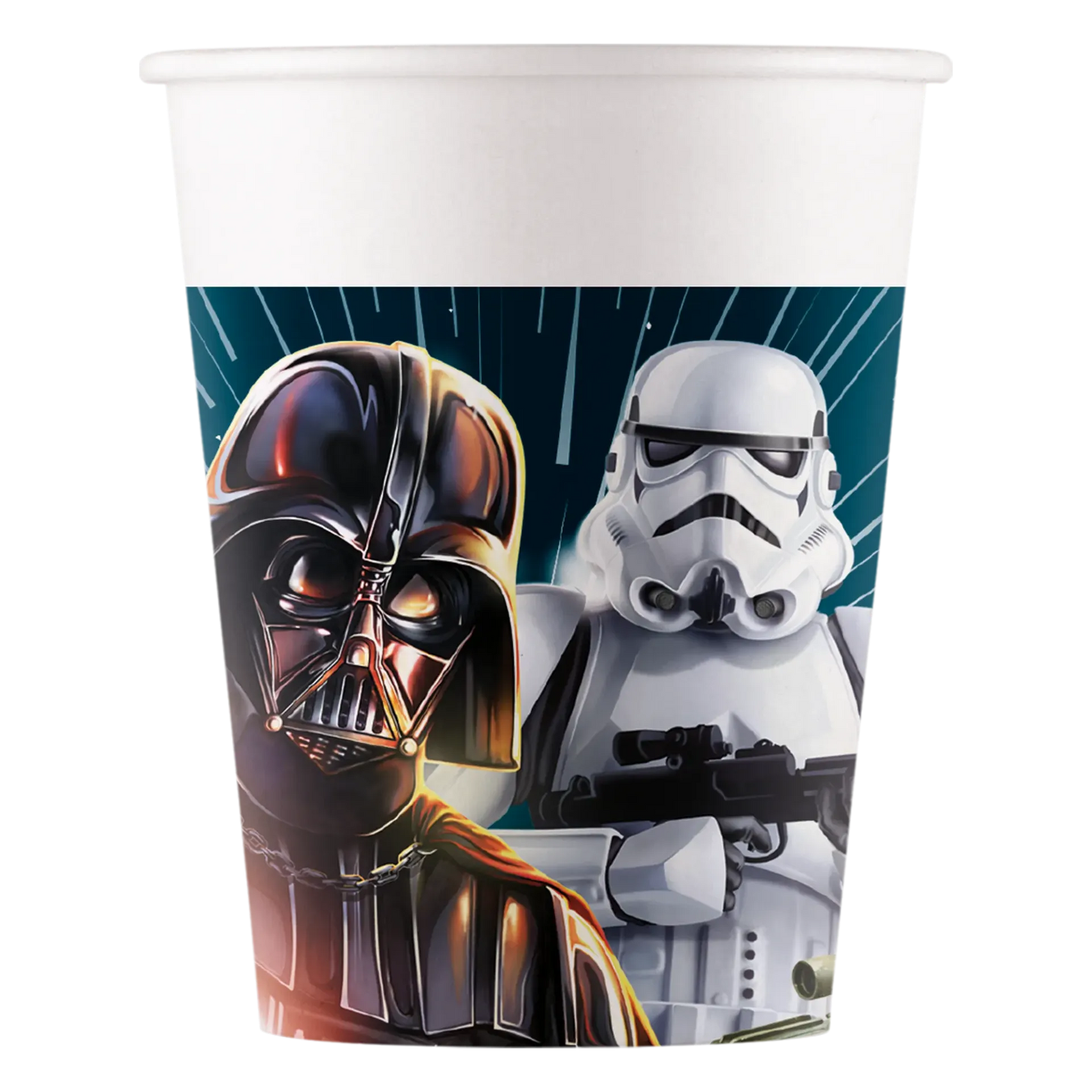 8 VASOS DE PAPEL STAR WARS