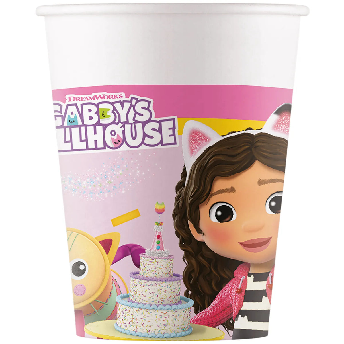 8 VASOS PAPEL GABBYS DOLLHOUSE