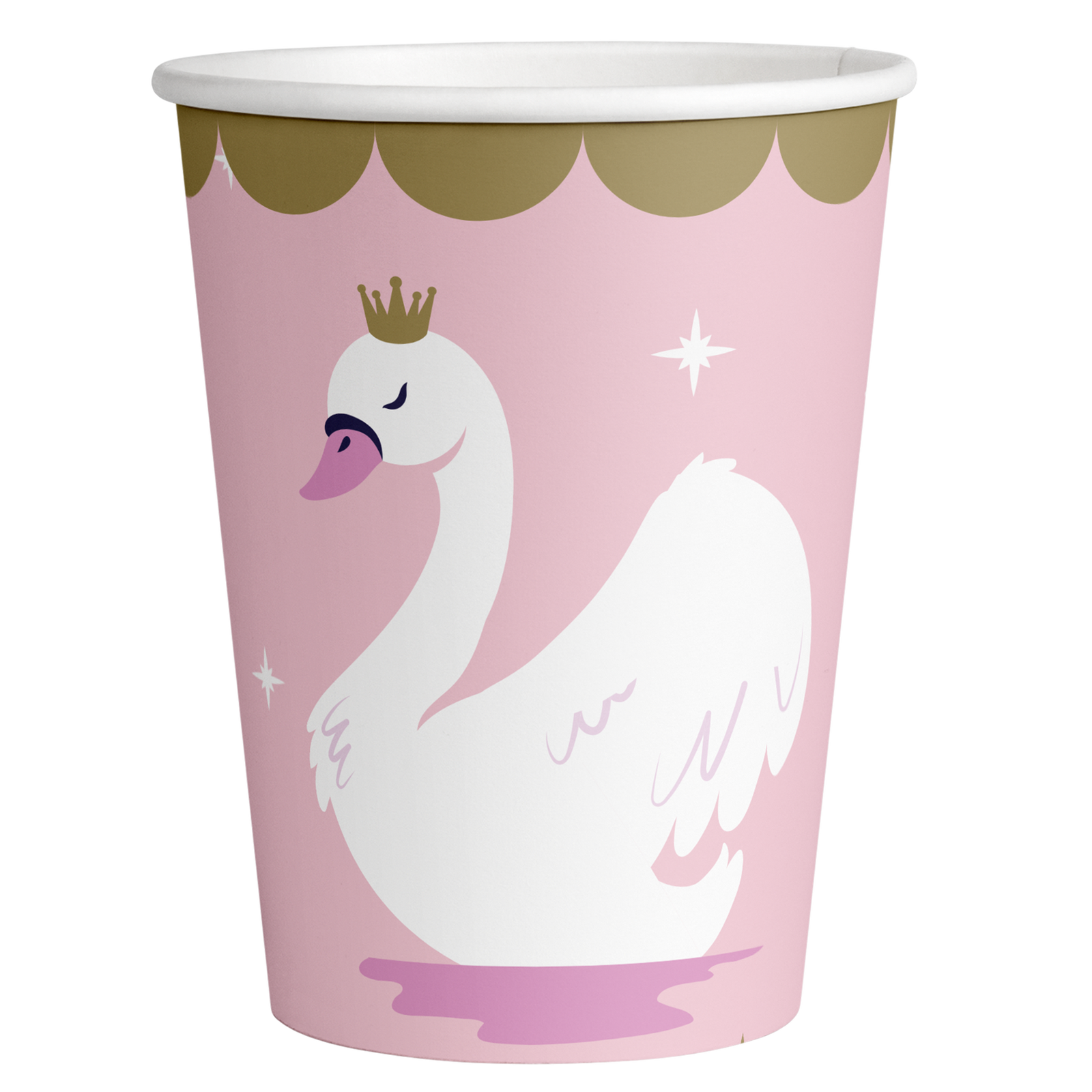 8 Vasos STYLISH SWAN PARTY 250 ml