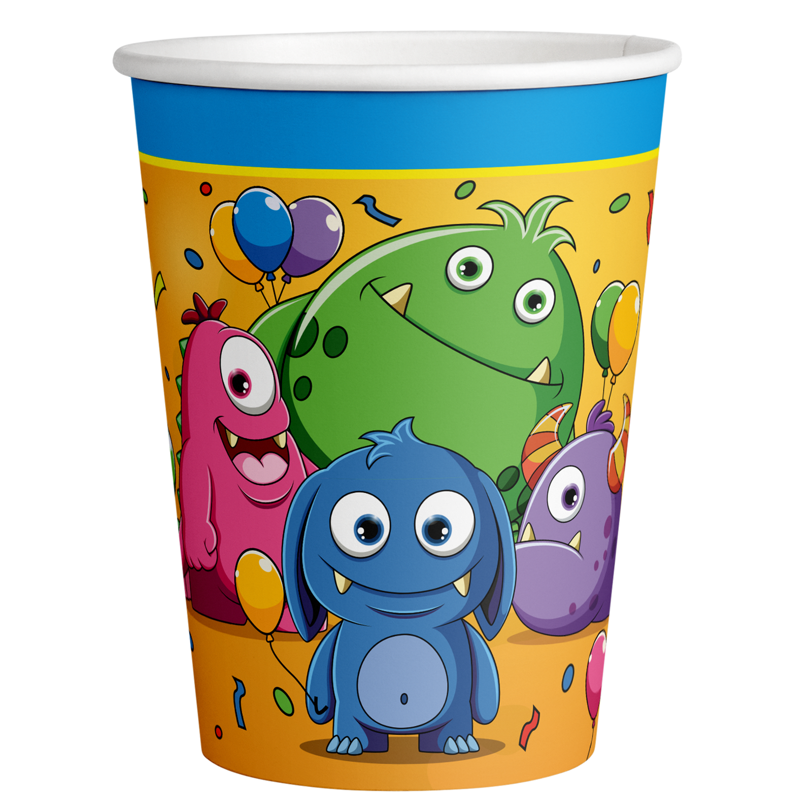 8 verres FUN MONSTERS 250 ml