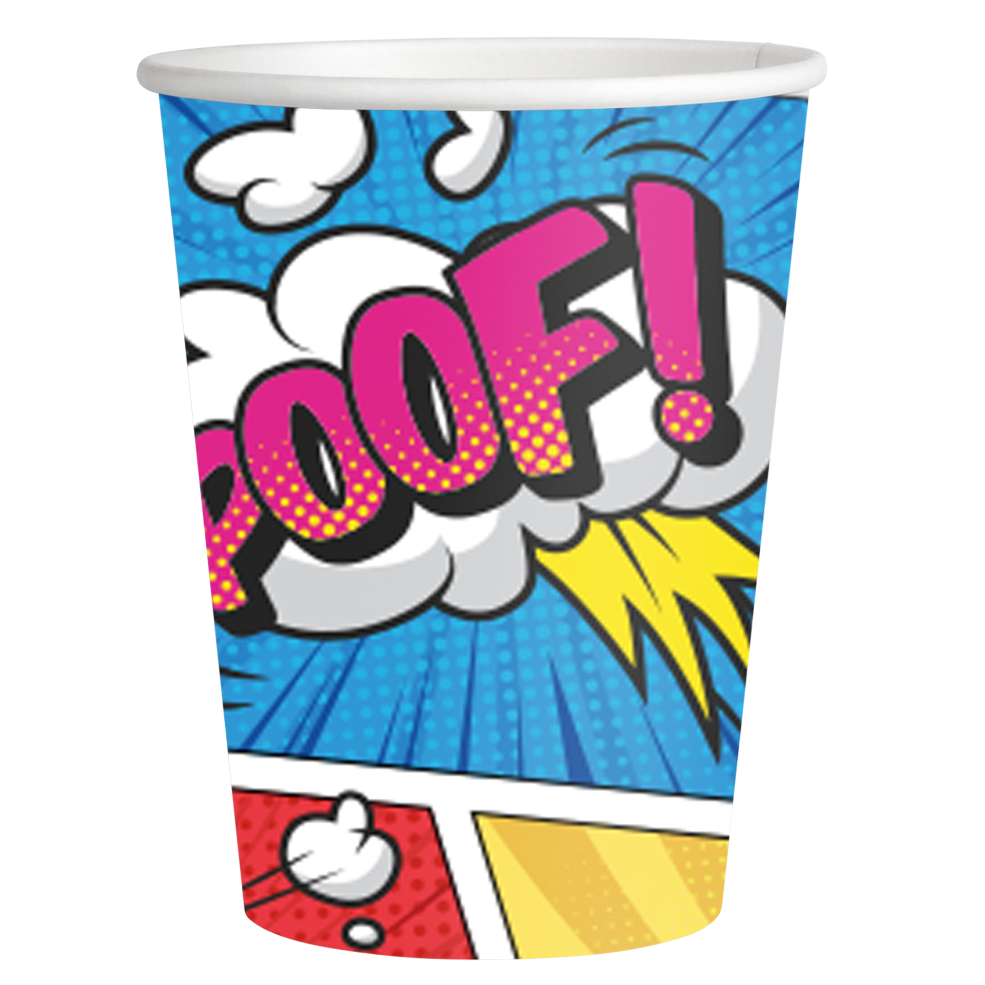 8 Vasos Superhéroes 250 ml