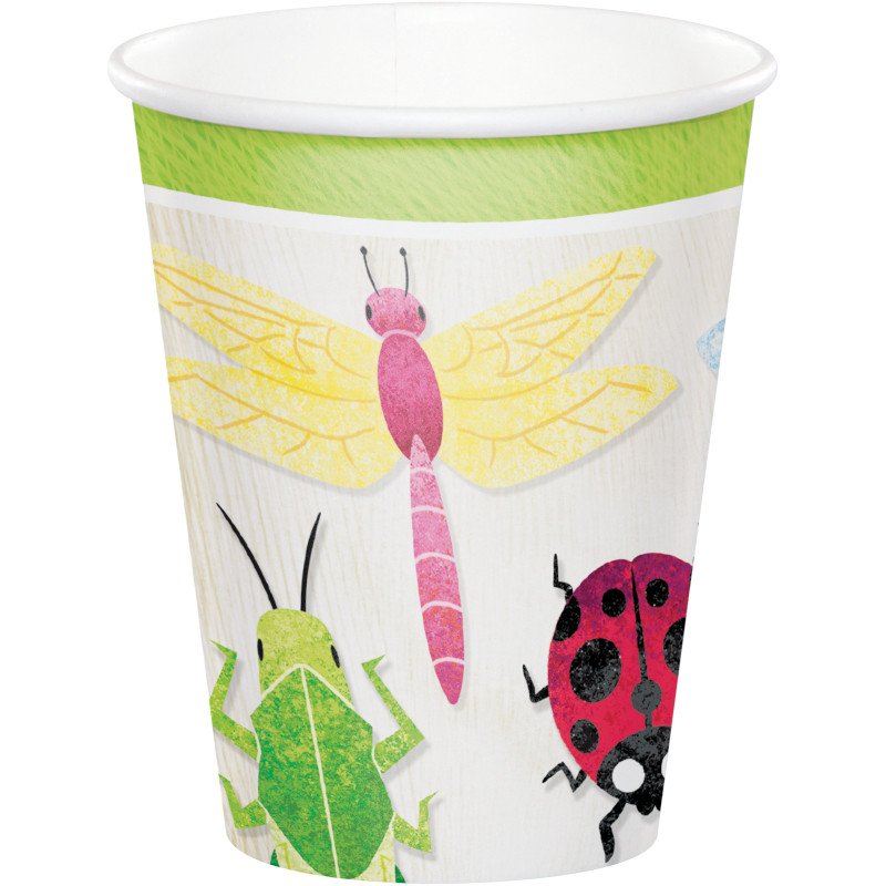 8 Bicchieri 266 ml BIRTHDAY BUGS
