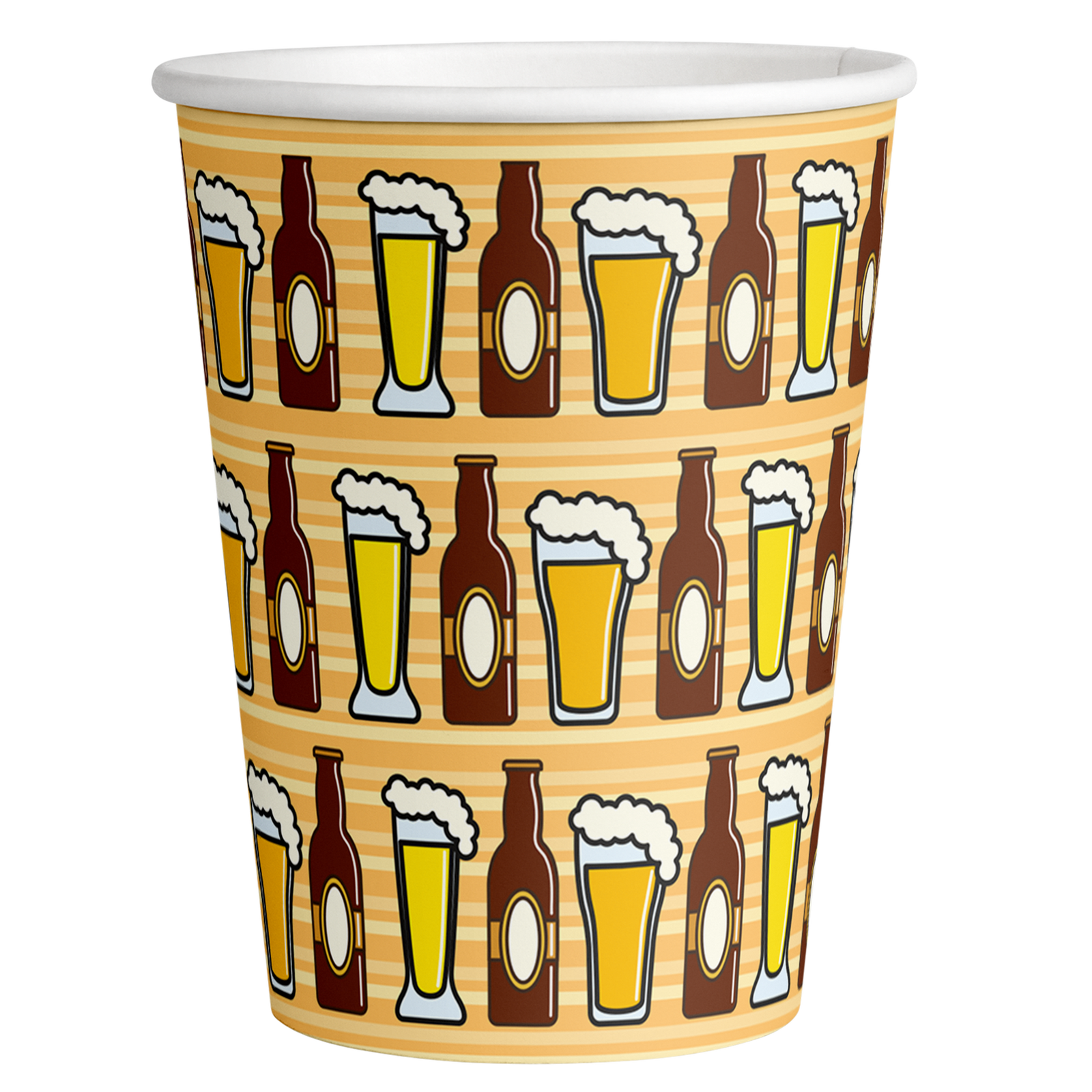 8 verres à bière de 250 ml