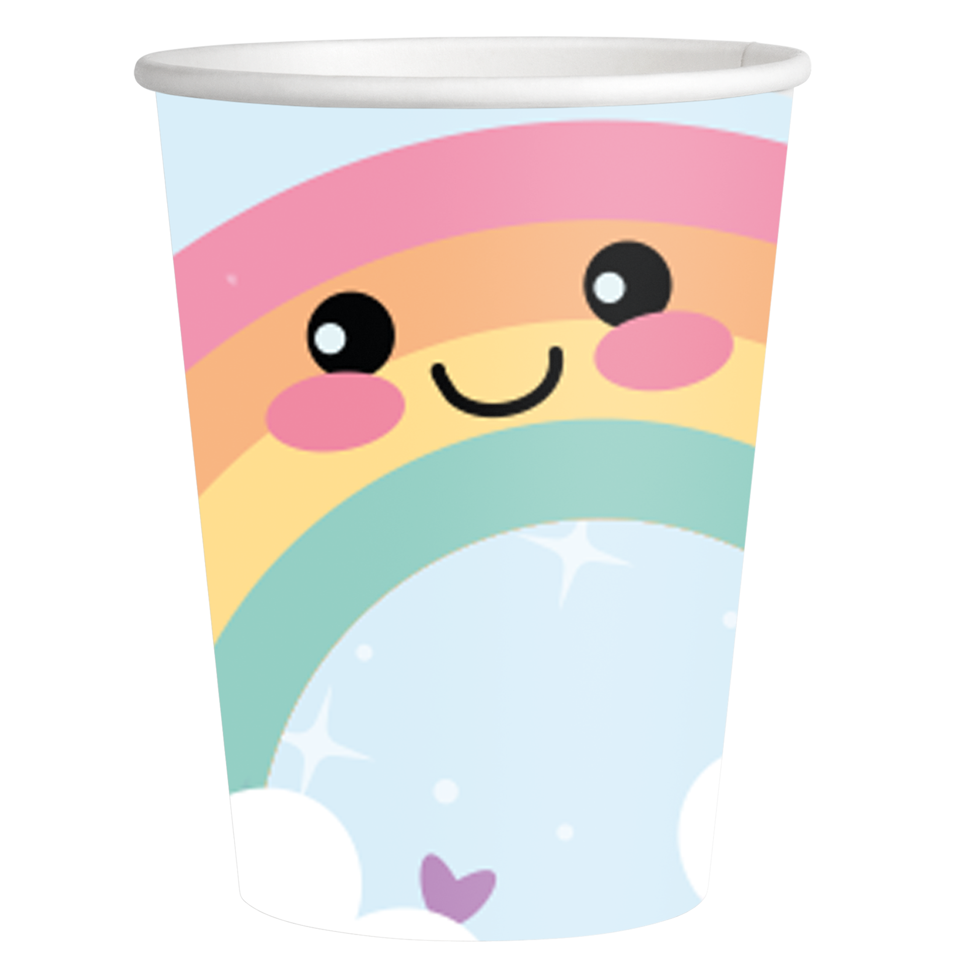 8 Vasos HAPPY RAINBOW 250 ml