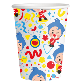 8 Vasos Payaso Plim Plim 250 ml