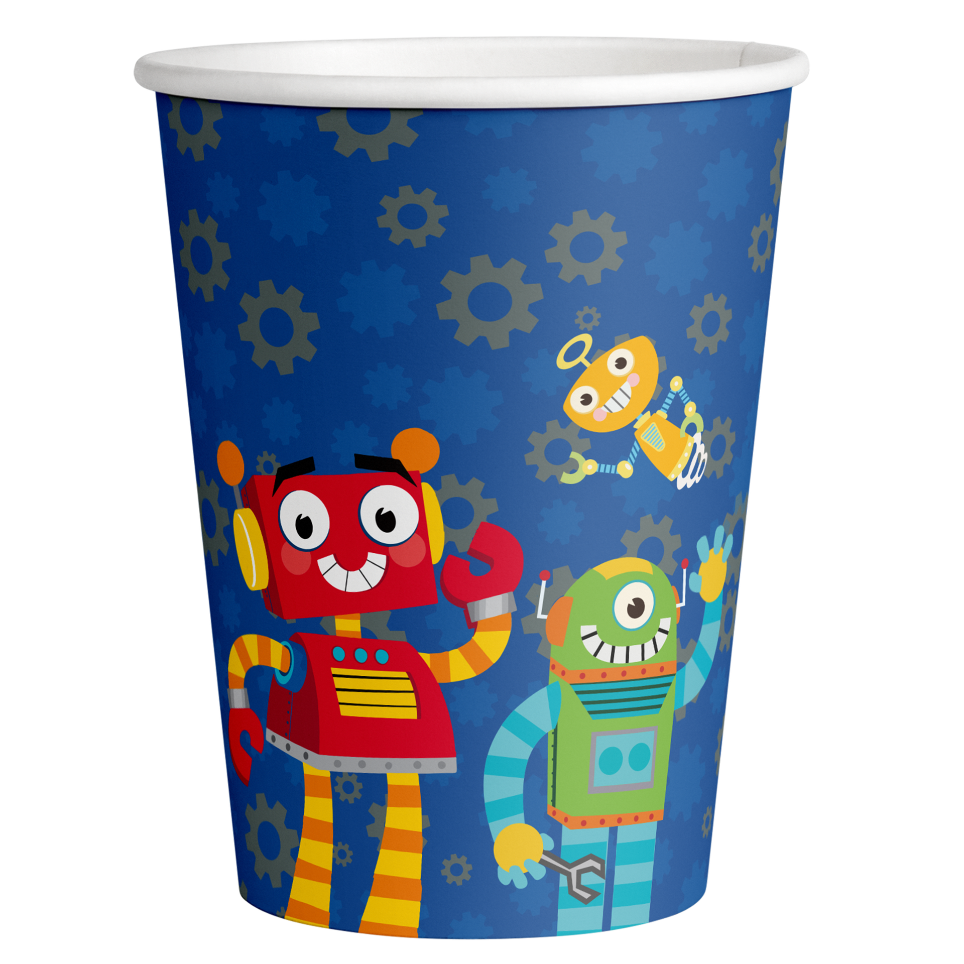 8 Vasos Robots 250 ml
