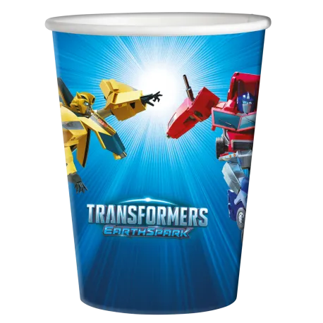 8 Vasos Transformers 250 ml