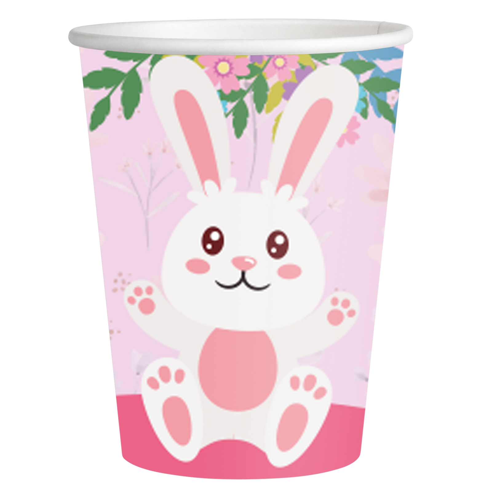 8 Vasos de Papel 1ST BIRTHDAY BUNNY 250 ml