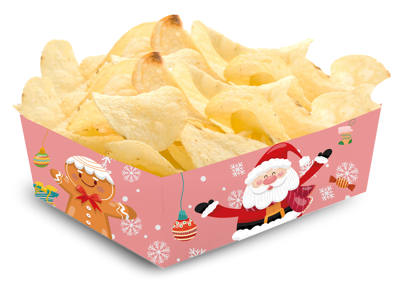 BANDEJA NAVIDAD SANTA 15 x 11 x 6 cm