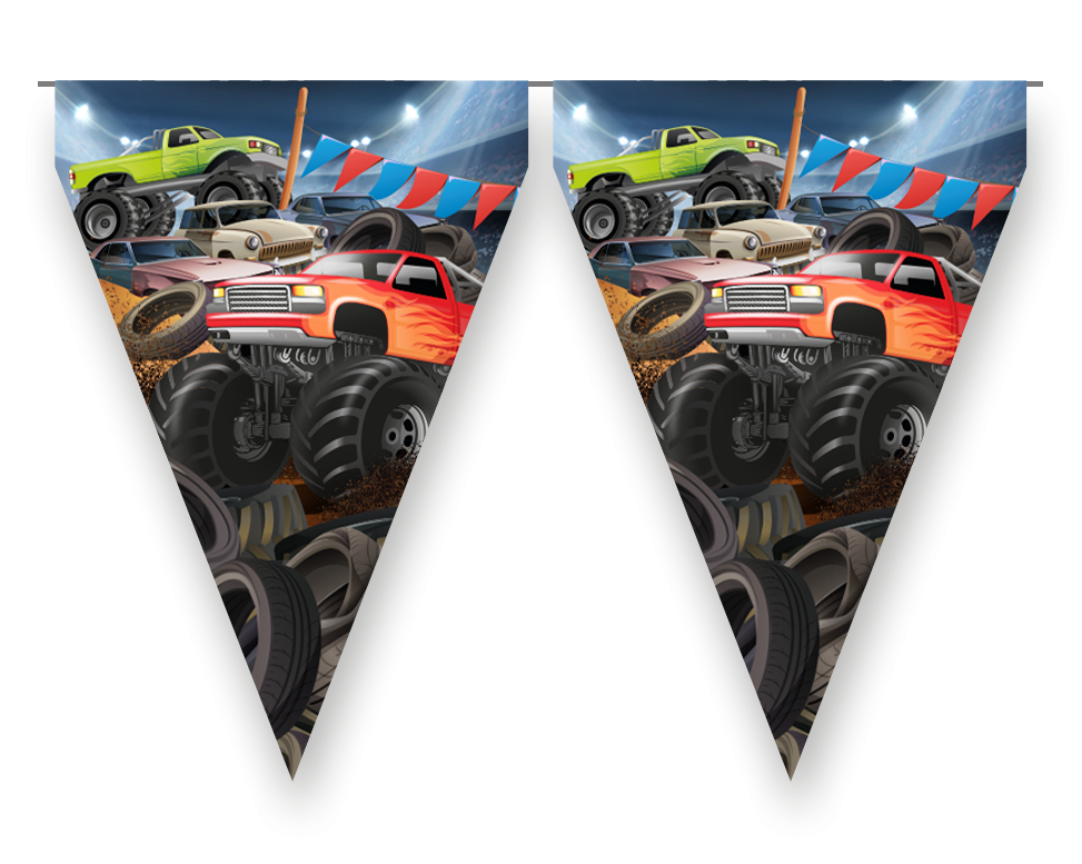 BANDERIN MONSTER TRUCK 3 metros