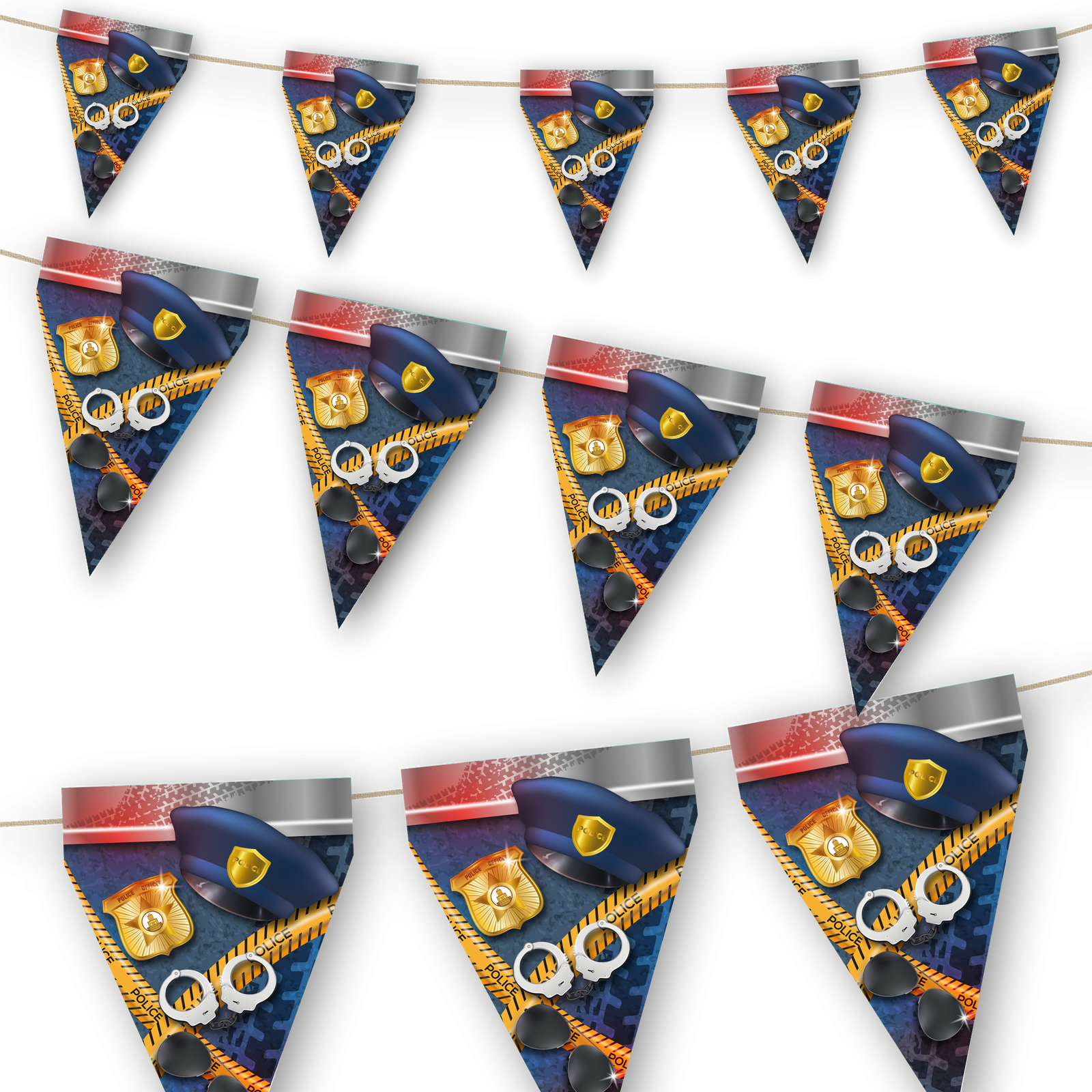 BANDIERA DEL PARTITO DELLA POLIZIA 3 metri