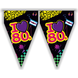 Banderin Años 80 3 m